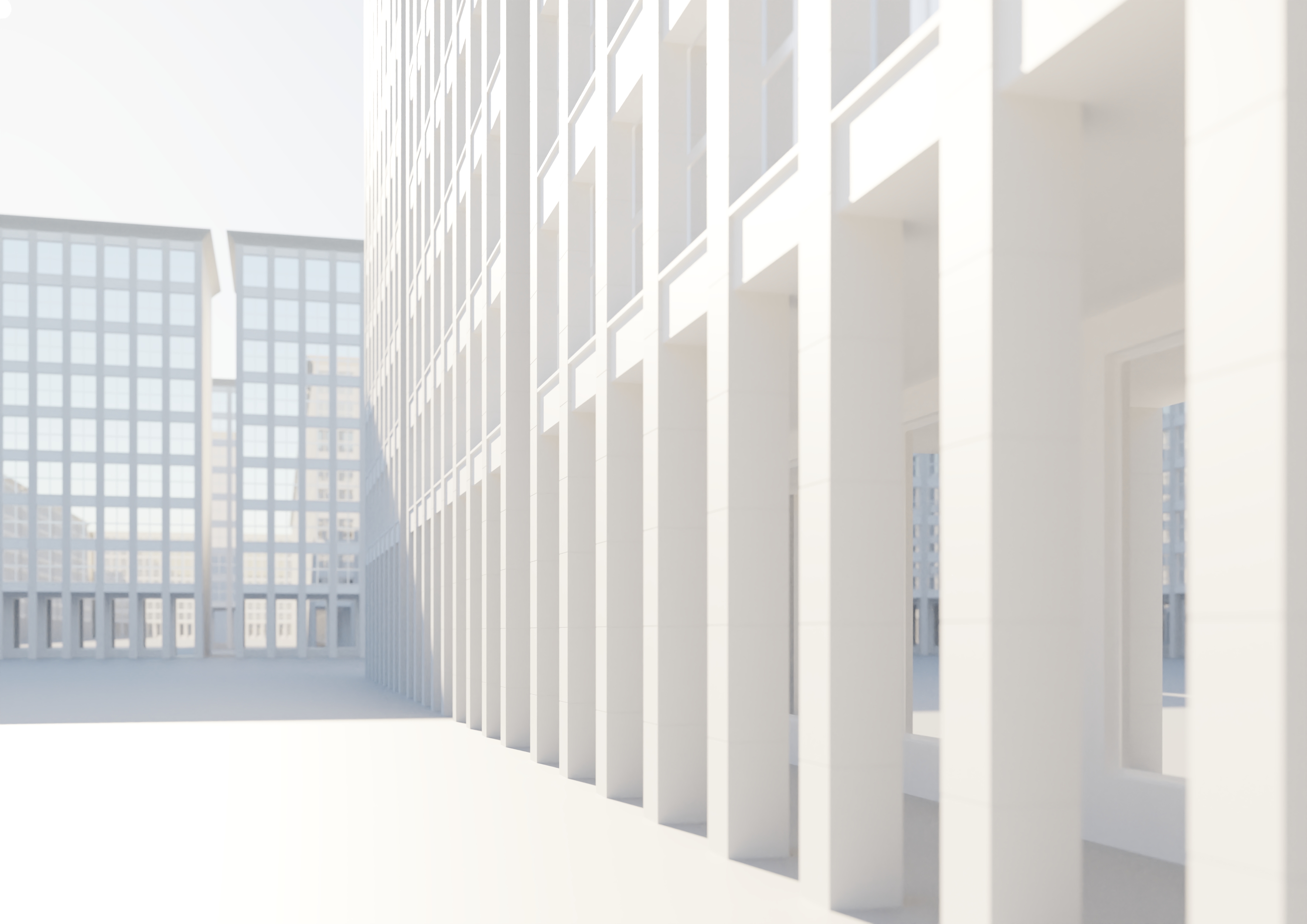City Building Template with Colonnade preview image 2